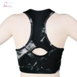 نیم تنه ورزشی زنانه کاپدار ابری نایک پشت باز پشت