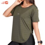 تیشرت نایک یقه دو نوار چاکدار